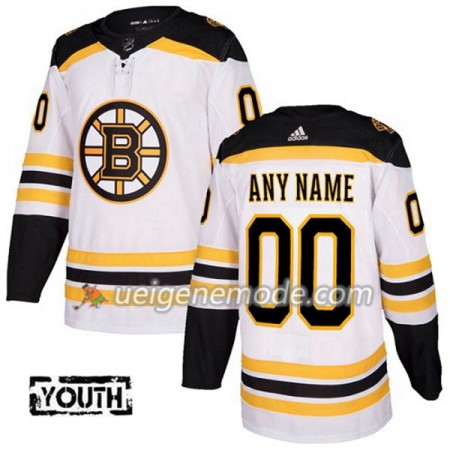 Kinder Eishockey Boston Bruins Trikot Custom Adidas 2017-2018 Weiß Authentic